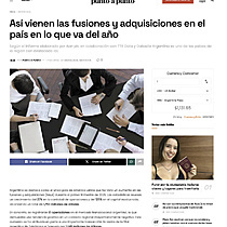 As vienen las fusiones y adquisiciones en el pas en lo que va del ao